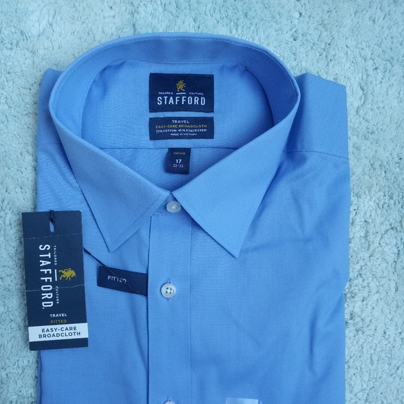 stafford fitted dress shirts